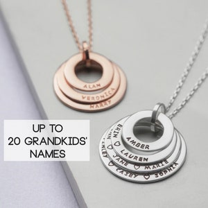 Grandma Necklace, Grandmother Jewelry, Mothers Day Gift For Nana, Grandchildren Name Necklace, Grandma Gift, Necklace Gift image 8