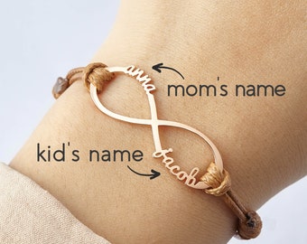 New Mom Bracelet, Mummy Gifts, First Mothers Day Gift, Mother Daughter Bracelet, First Time Mom Gift, Kids Name Jewelry, Custom Bracelet