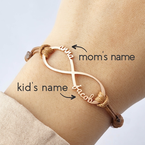 New Mom Bracelet, Mummy Gifts, First Mothers Day Gift, Mother Daughter Bracelet, First Time Mom Gift, Kids Name Jewelry, Custom Bracelet