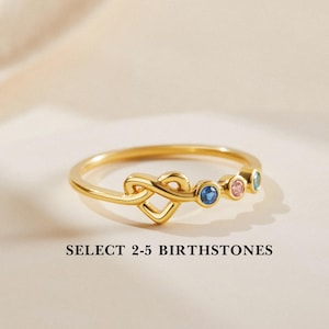 Personalized Rings For Mom, Custom Birthstone Rings For Mom, Mother Day Gift, Stackable Mothers Rings, Mothers Family Rings, Mom Jewelry