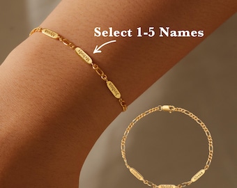 Grandma Bracelet, Nana Bracelet, Custom Name Bracelet, Grandma Jewelry Gift, Grandmother Gift, Grandmother Bracelet,  Multiple Name Bracelet