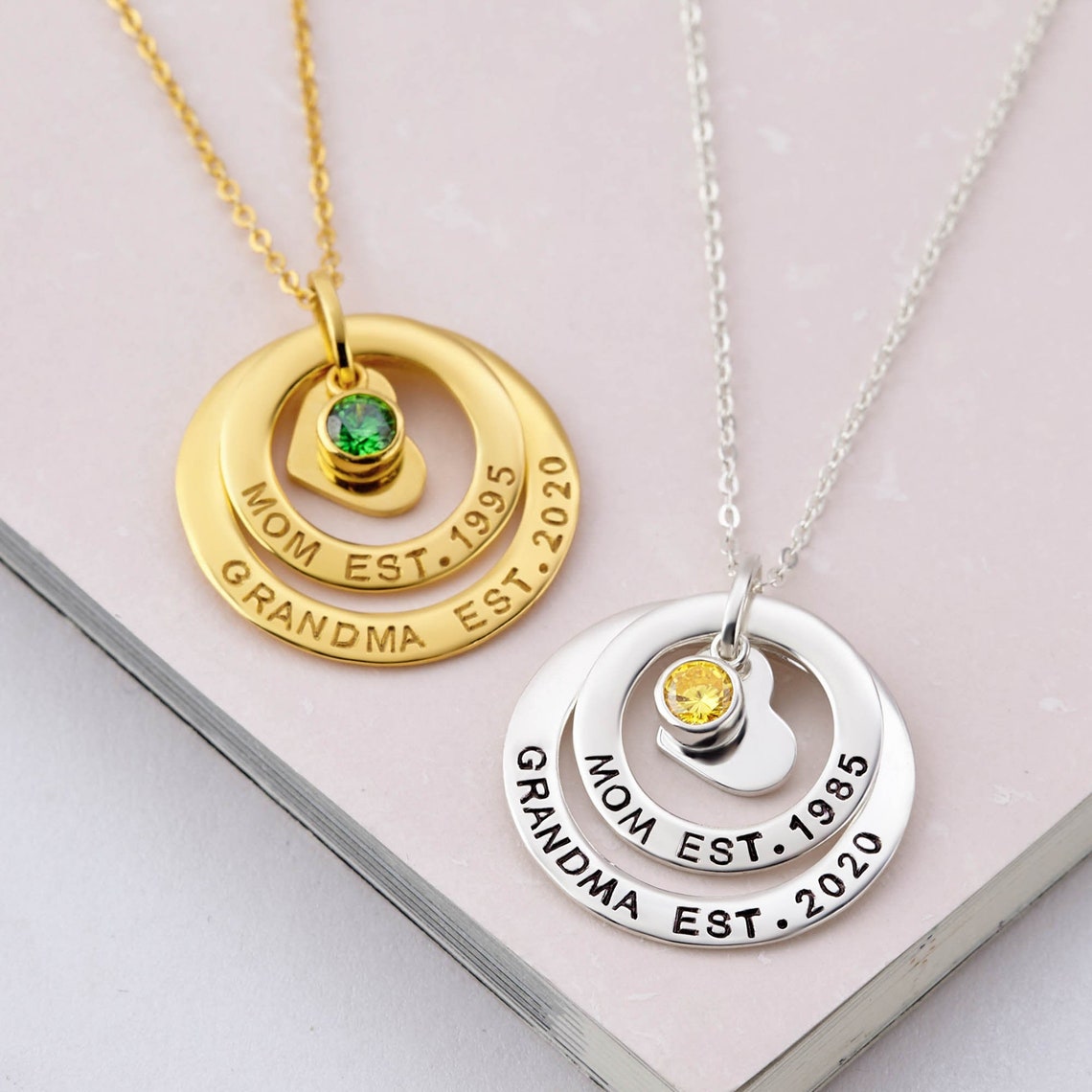 New Grandma Gift Grandma Est New Grandmother Jewelry Etsy