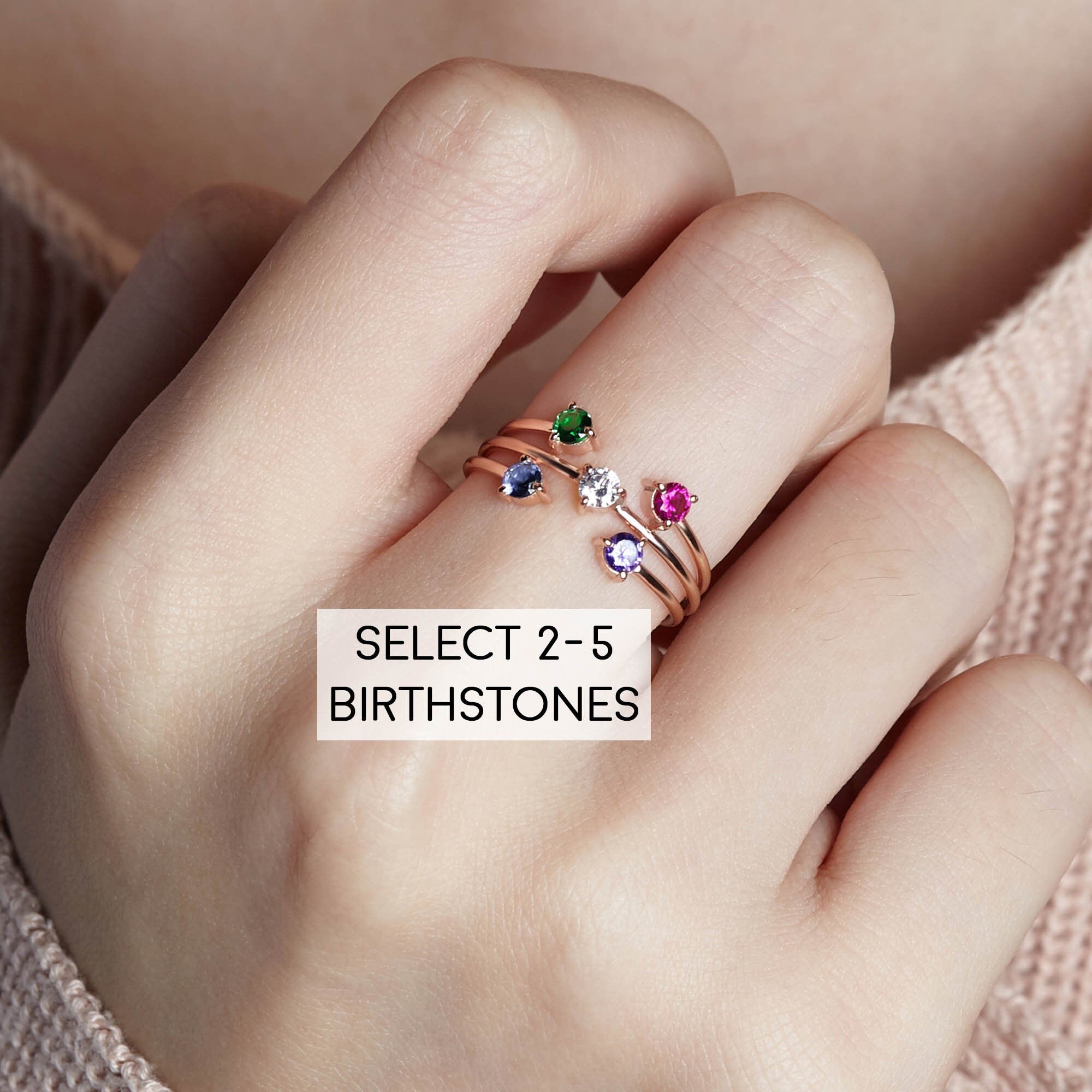 Kids Birthstone Ring, Mother Ring Birthstone, ift For Mommy, Personalized Gift, Mom Jewelry, Family Birthstone Ring, Birthday Gift