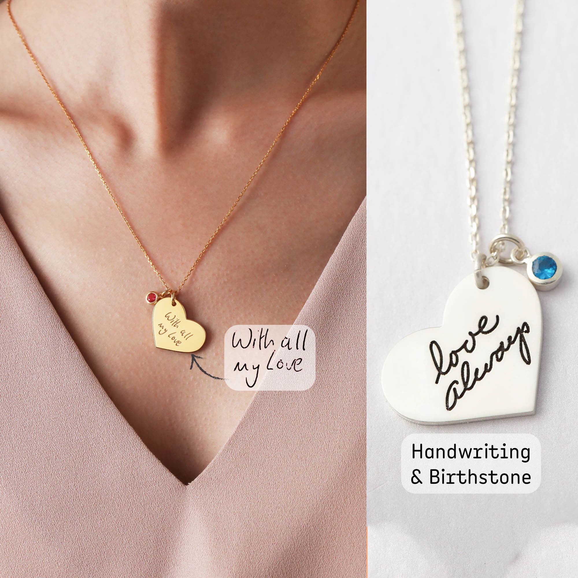 Personalized Mom Necklace Birthstone 