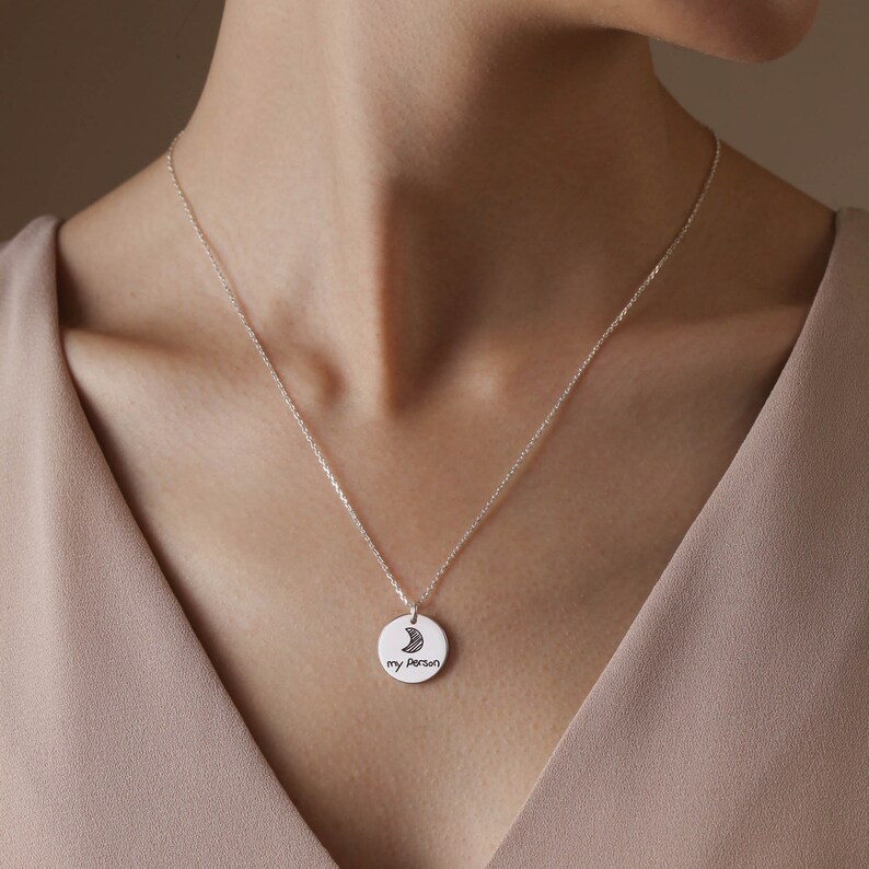 Memorial Handwriting Jewelry Handwritten Jewelry Actual Handwriting Necklace Handwritten Necklace Silver Loss of Husband Keepsake