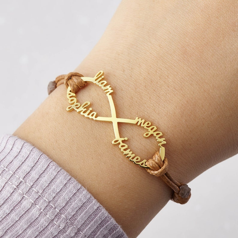 Bracelet pour maman, bijoux pour maman avec nom d'enfant, cadeau de fête des mères pour maman, bijoux pour maman personnalisés, bracelet pour maman image 7