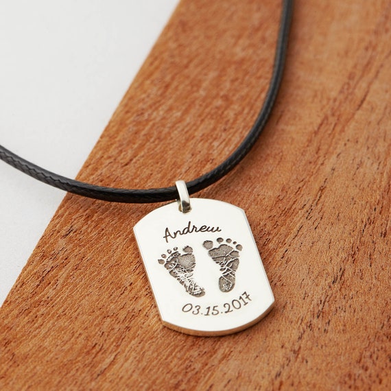 Dog online footprint necklace