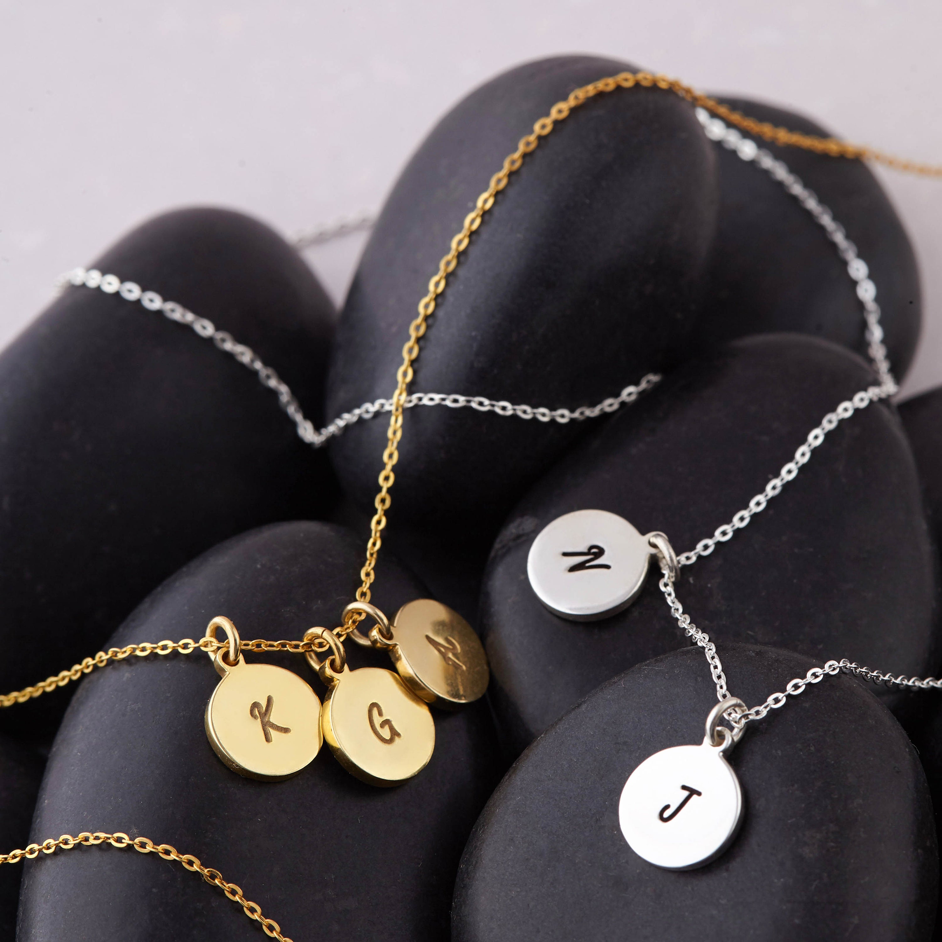 Necklace with kid initials Clearance