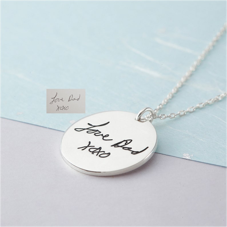 Memorial Handwriting Jewelry Memorial Gifts for Loss of Etsy