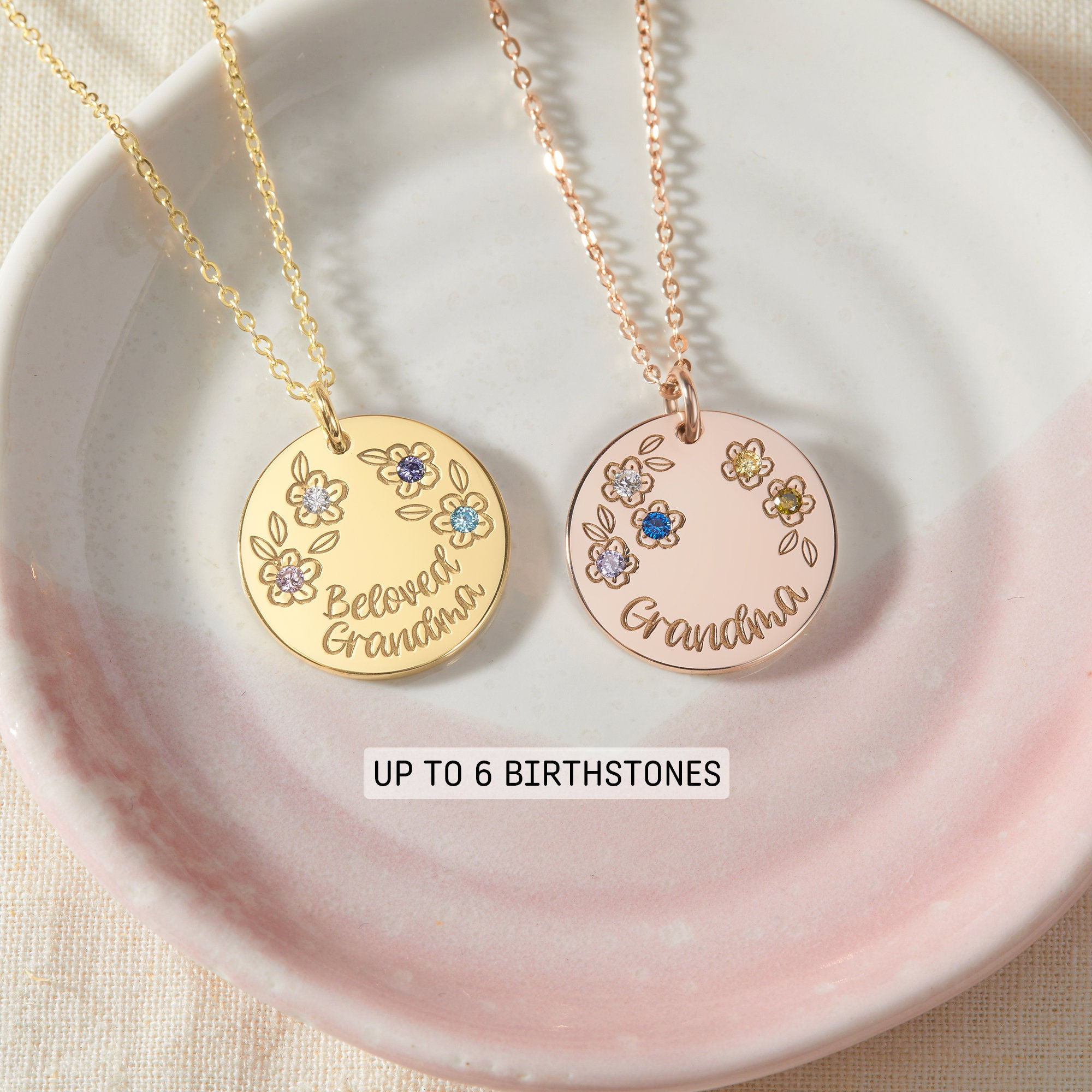 Birthstone Jewelry for Grandma Nana Mothers Day Gift Birthstone