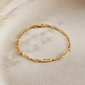 Mormors armband, Nana-armband, Anpassat namnarmband, Mormors smycken, Mormors present, Mormors armband, Armband med flera namn bild 4
