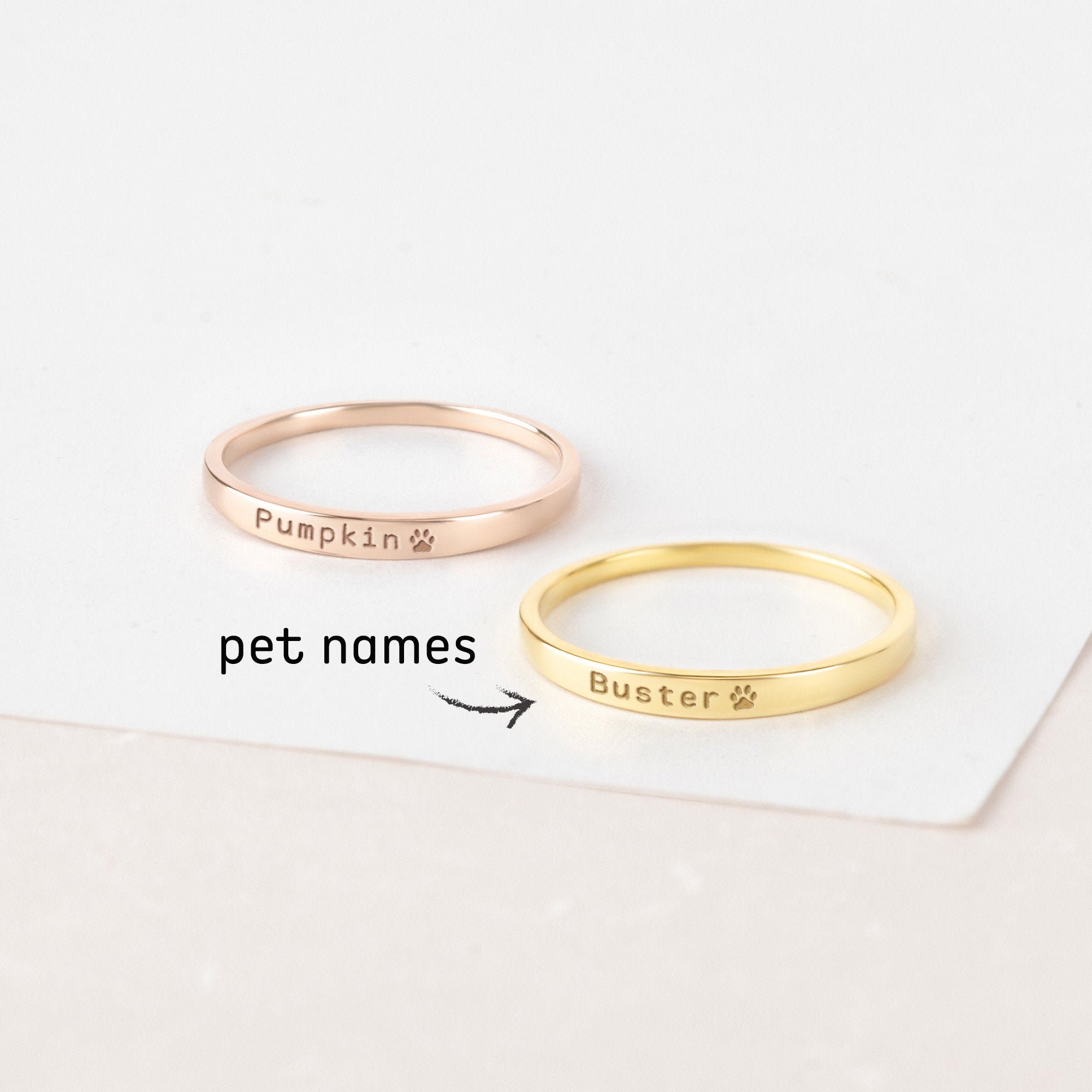 pet name ring