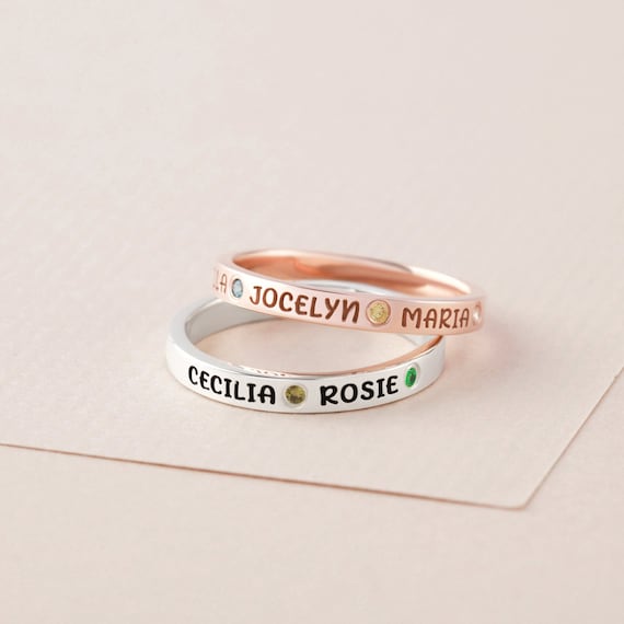 monte Vesubio Ostentoso tipo Anillo de mamá con nombres de niños anillo de día de madres - Etsy España monte Vesubio Ostentoso tipo Anillo de mamá con nombres de niños anillo de día de madres - Etsy España