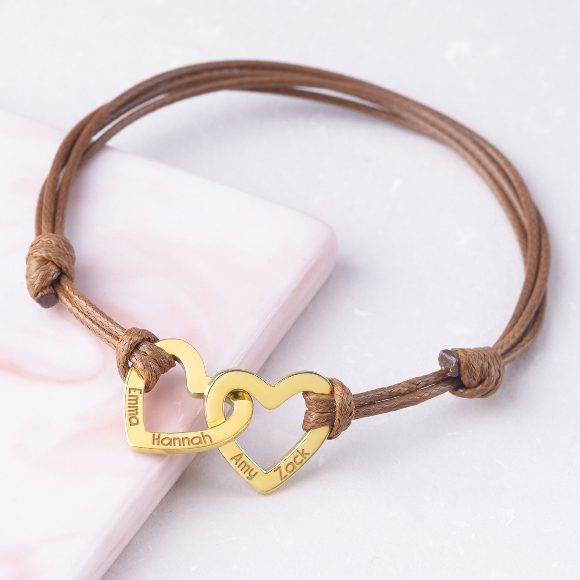 Mom Bracelet With Kids Names Mom Gift Mom Jewelry Mothers Etsy