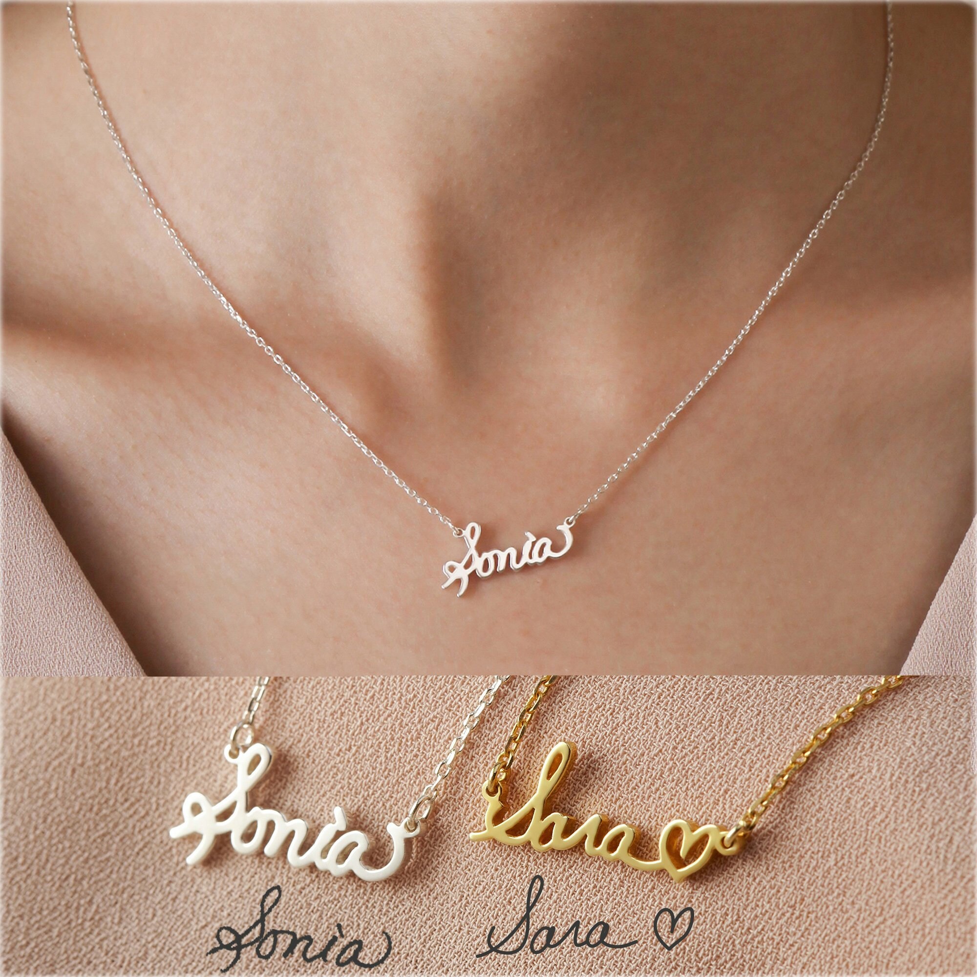 DAINTY Personalized Signature Jewelry 
