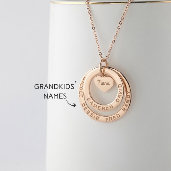 Nana necklace with grandkids names deals