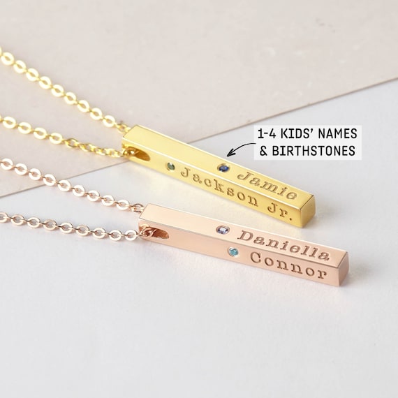 Mom Necklace Birthstone Mother Necklace 