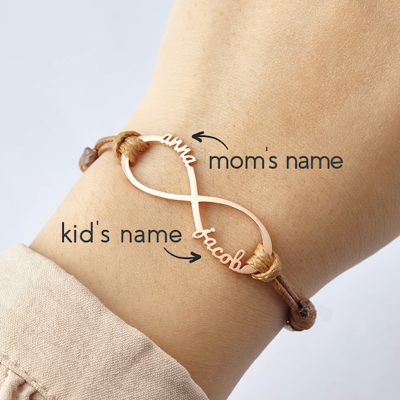 New Mom Bracelet, Mummy Gifts, First Mothers Day Gift, Mother Daughter Bracelet, First Time Mom Gift, Kids Name Jewelry, Custom Bracelet