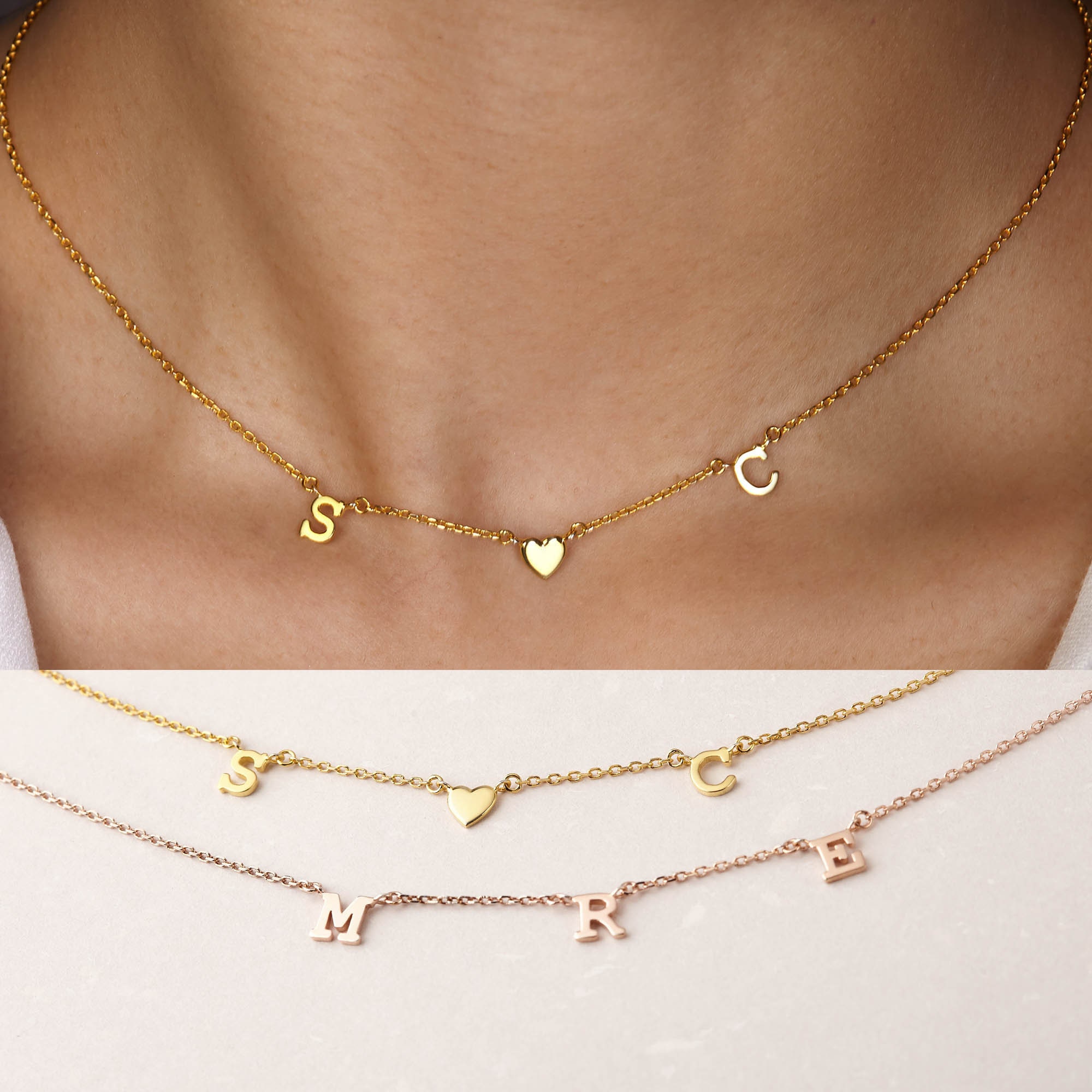 Mom Dainty Initial Necklace Mom 