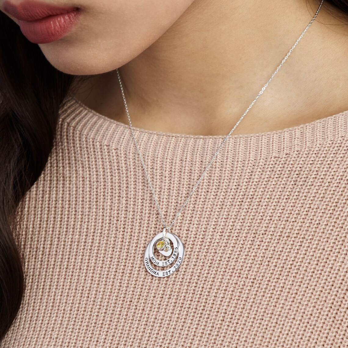 New Grandma Gift Grandma Est New Grandmother Jewelry Etsy