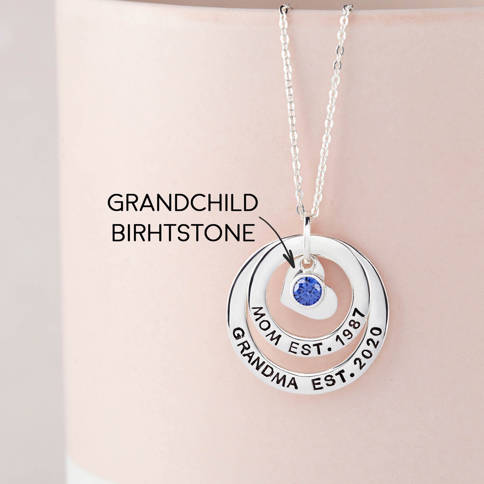 New Grandma Gift Grandma Est New Grandmother Jewelry Etsy