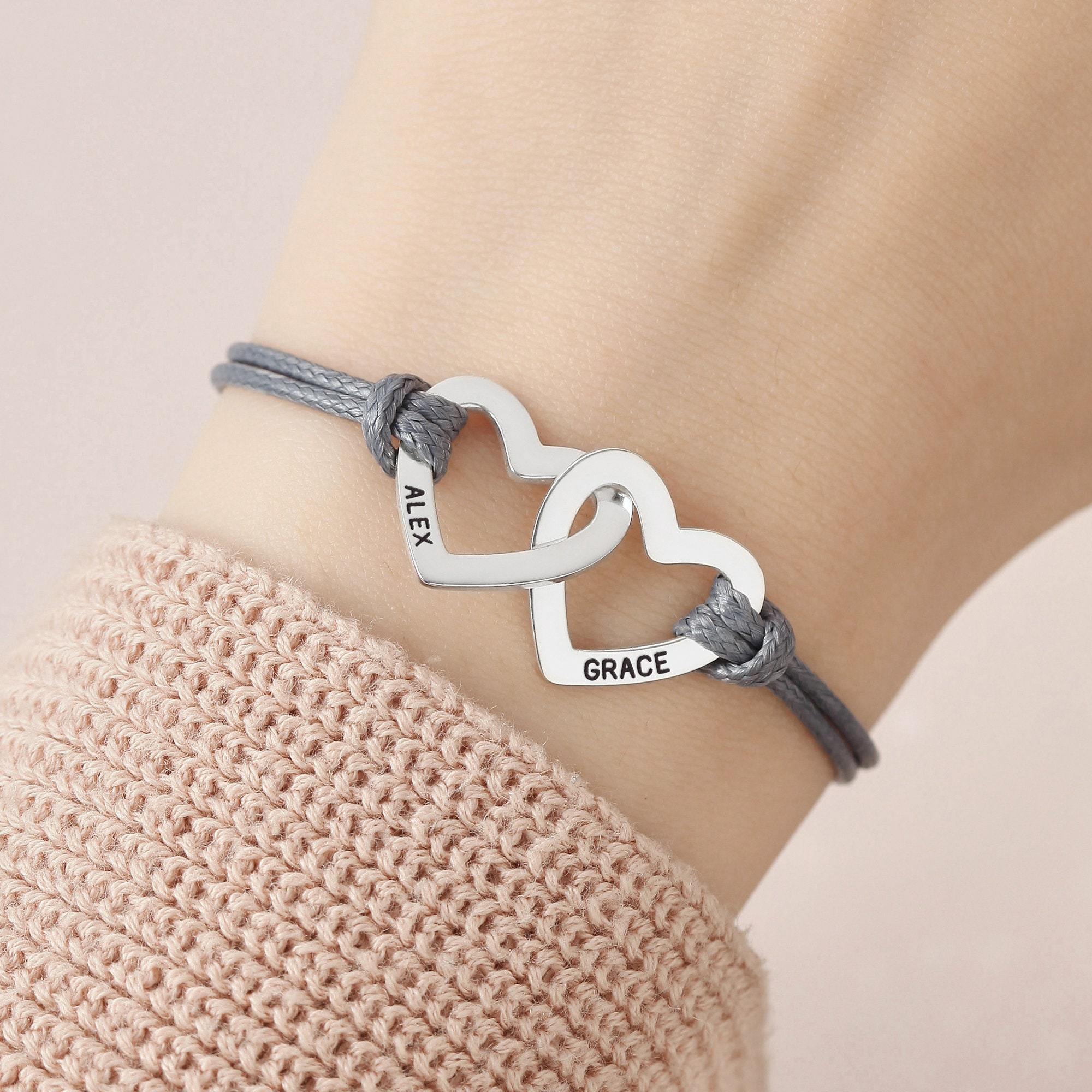 New Mom Bracelet Mom Bracelet Mom Jewelry Heart Name Etsy