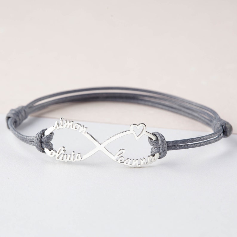 Bracelet pour maman, bijoux pour maman avec nom d'enfant, cadeau de fête des mères pour maman, bijoux pour maman personnalisés, bracelet pour maman image 2