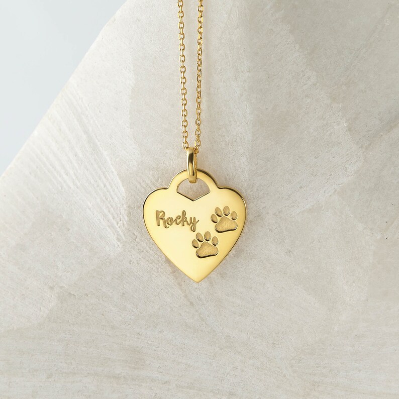 Personalized Pet Name Necklace Pet Lover Necklace Gifts Etsy