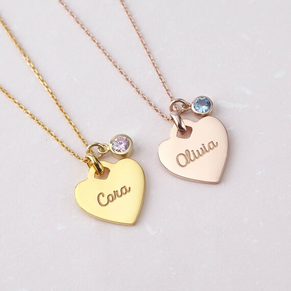 grandparents birthstone necklace