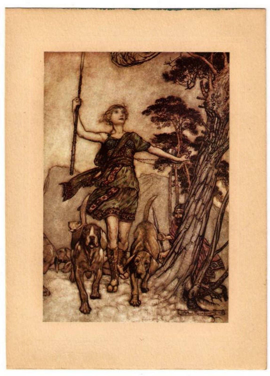 Original 1911 Arthur Rackham Fairy Book Plate Print From A Midsummer ...