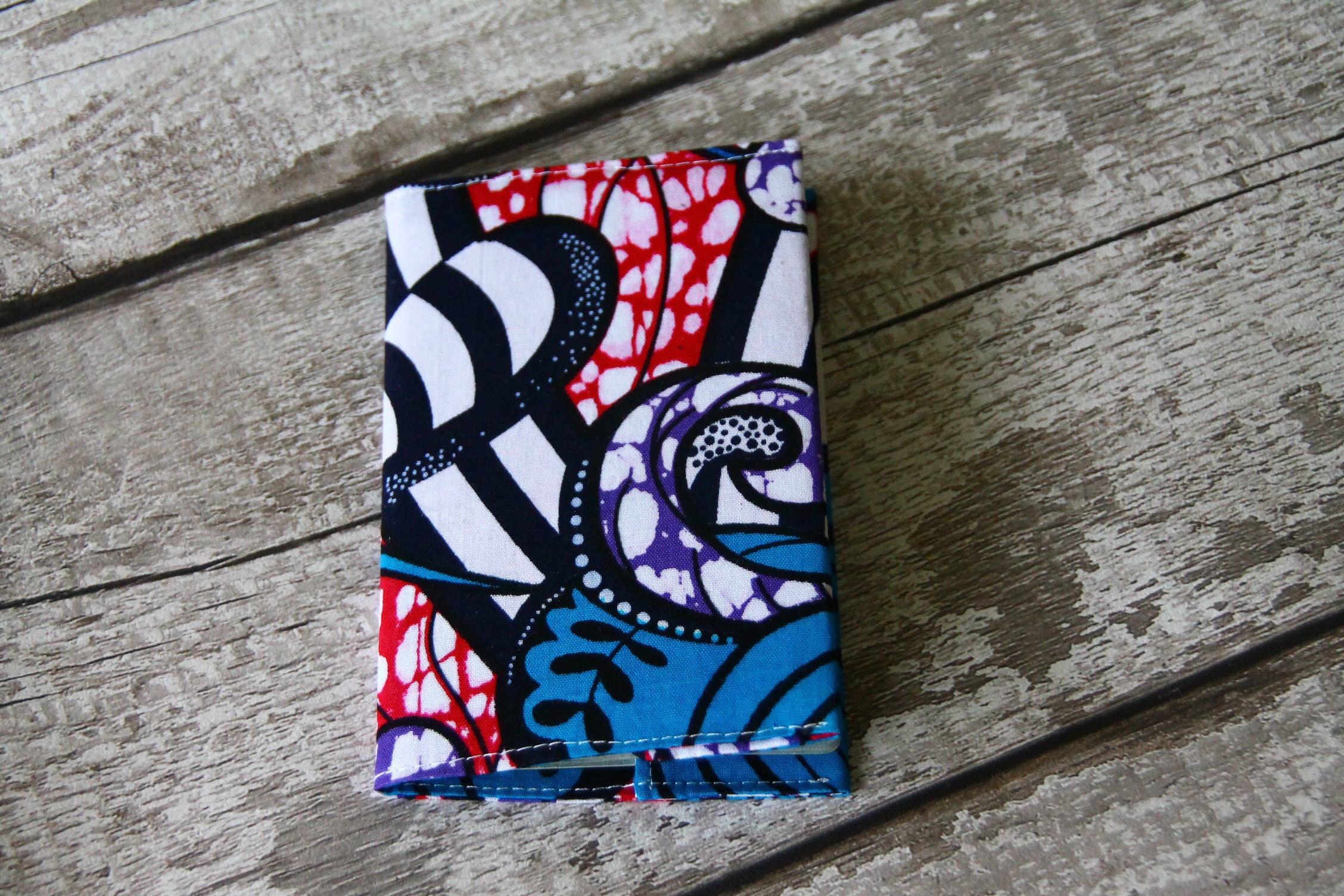 African Fabric Passport Holder, African Print Passport Wallet, Passport