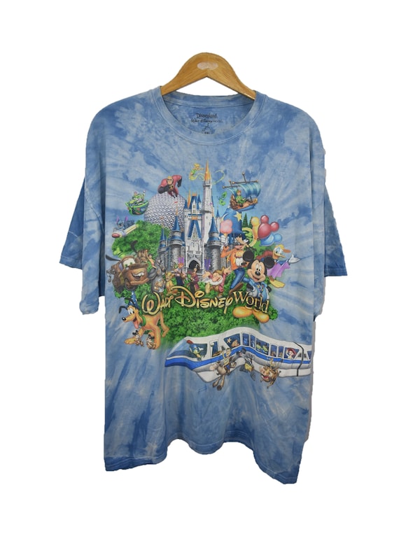 Vintage World Disneyland Resort Graphic Tie Dye Te