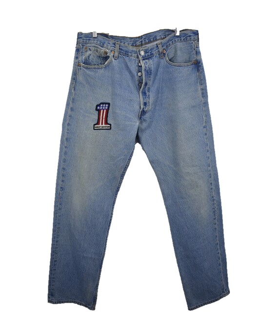 Vintage Levis 501 X Harley Davidson Patch