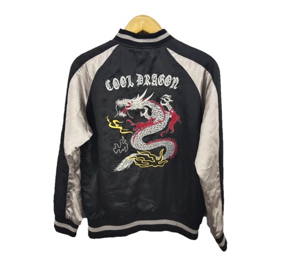 Vintage Sukajan Dragon Embroidery