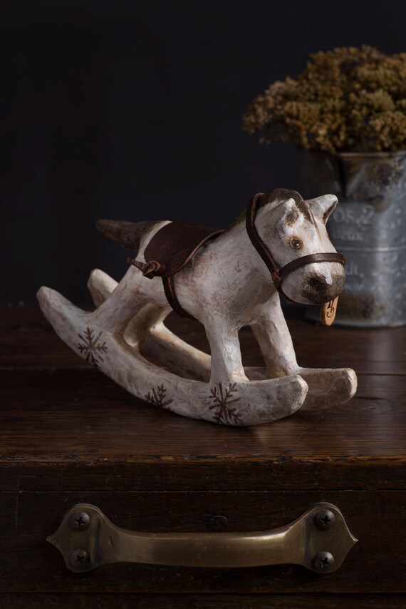 paper mache rocking horse