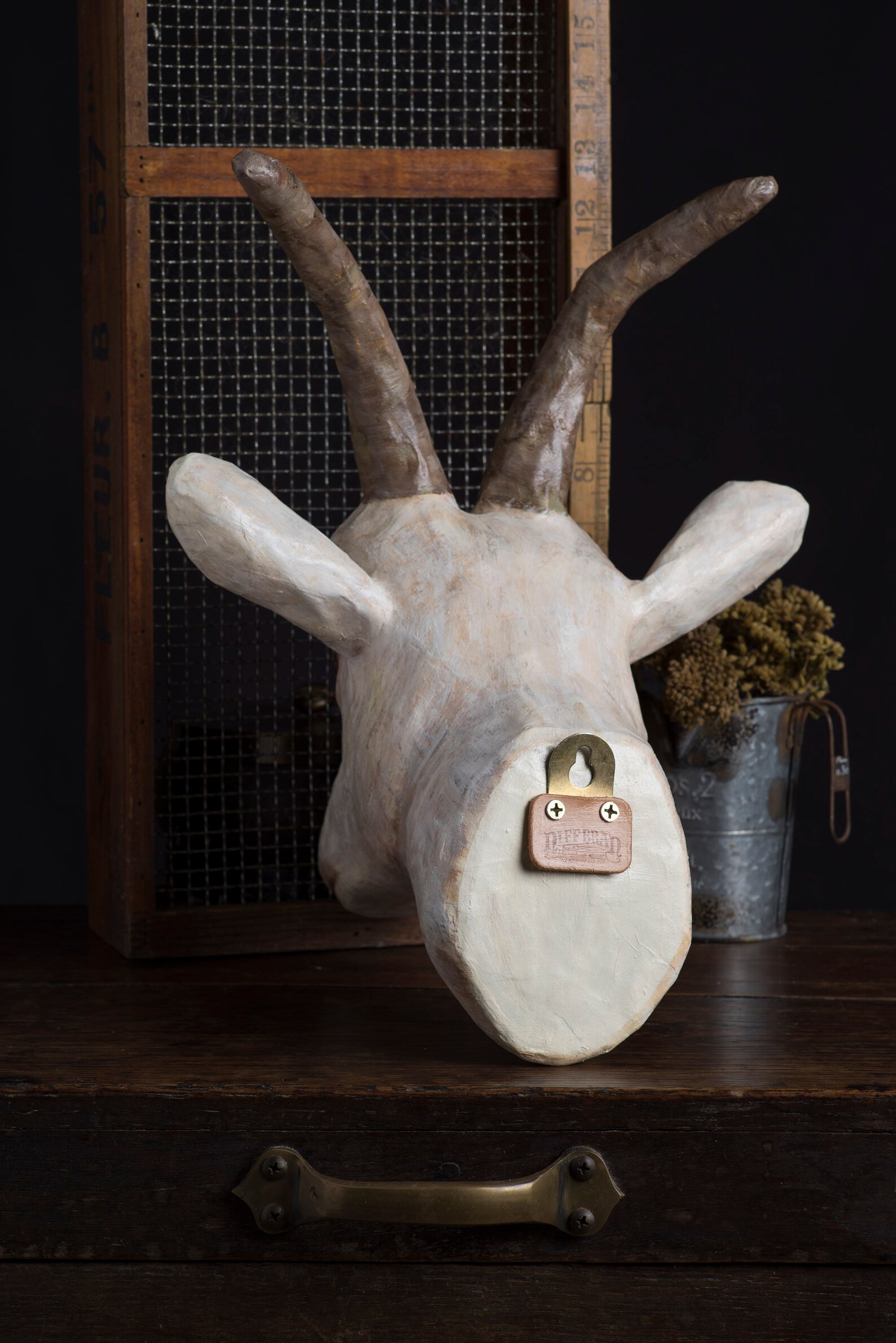 Paper Mache Goat Head Wall Mount Home Decor Animal Head - Etsy