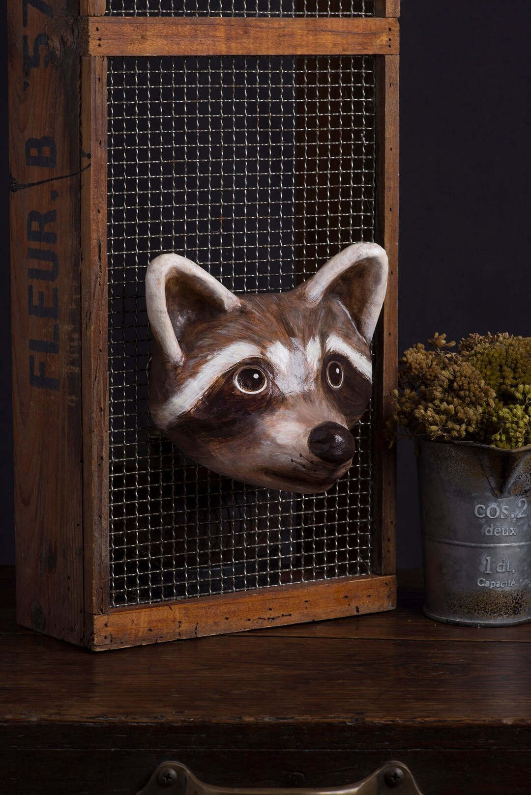 PRE-ORDER Raccoon Paper Mâché - Etsy