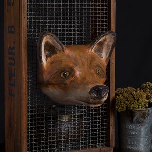 PRE-ORDER fox paper mache