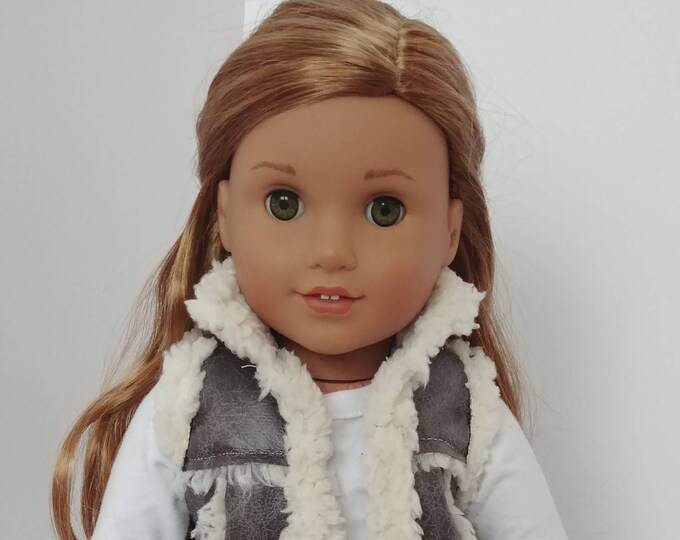 18 Inch Doll Clothing. 18 Inch Doll Clothes. American Girl. Jeggings, Long Sleeve Top , Grey