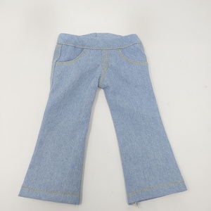 Hose für Jungen. 18 cm große Puppenkleidung. Passt wie amerikanische Puppenkleidung. 18 cm große Puppenkleidung.  Jeanshose aus den 70ern