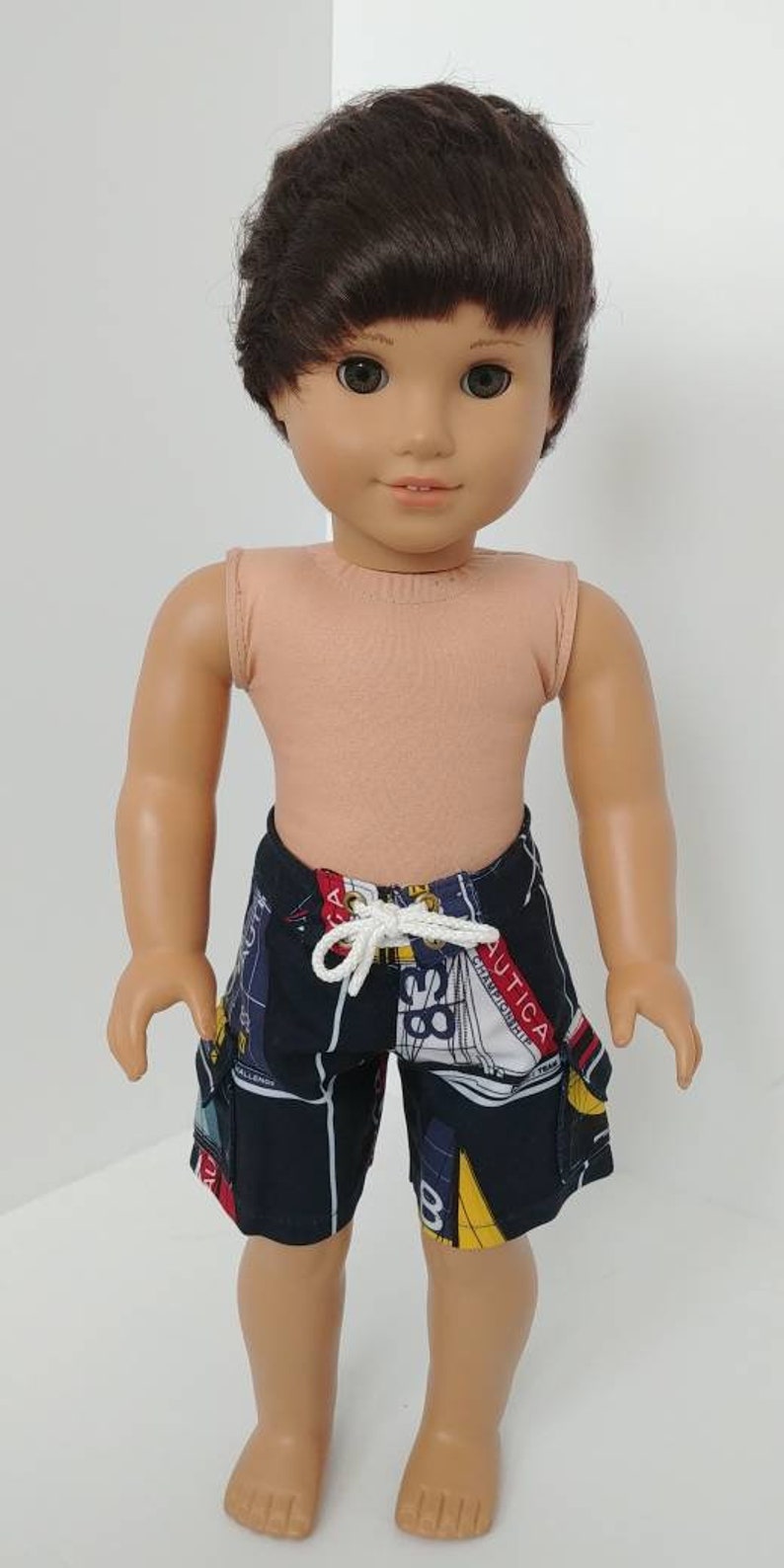 18 inch boy doll clothing Fits like American girl boy doll clothes 18 inch boy doll clothes Boy boardshorts