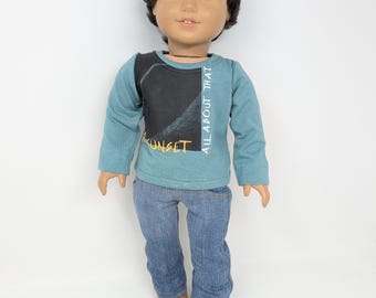 Vestiti per bambole da 18 pollici: maglietta a maniche lunghe