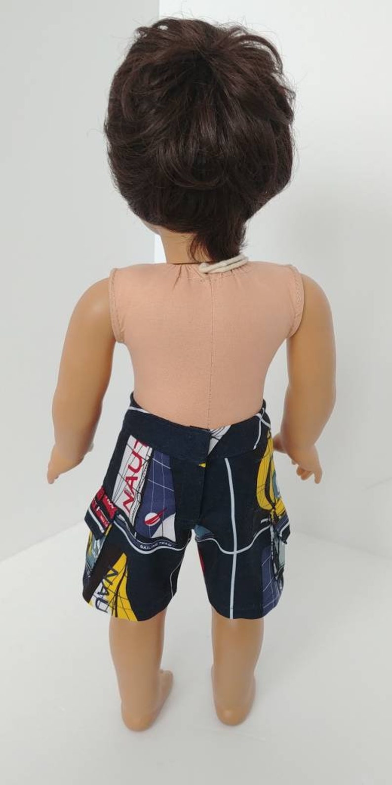 18 inch boy doll clothing Fits like American girl boy doll clothes 18 inch boy doll clothes Boy boardshorts