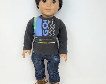 Vestiti per bambole da 18 pollici: maglietta a maniche lunghe