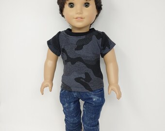 18 inch boy doll clothes. Fits like American   boy doll clothes. 18 inch boy doll clothes .Short sleeve top