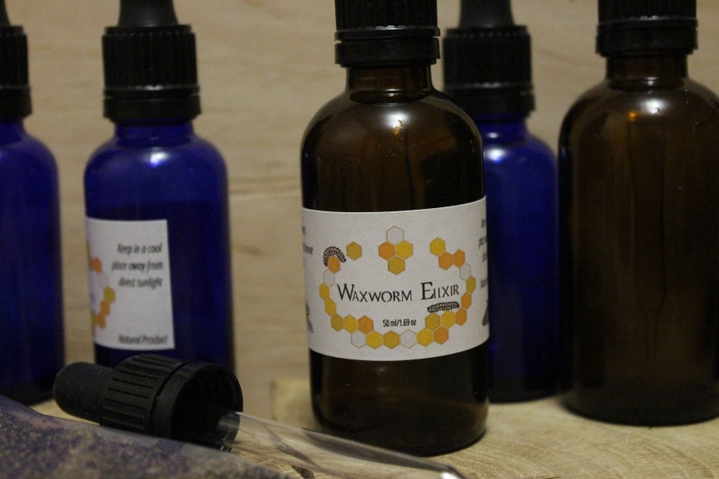Waxworm Elixir Bee Moth Extract Wax Moth Tincture Moth Etsy