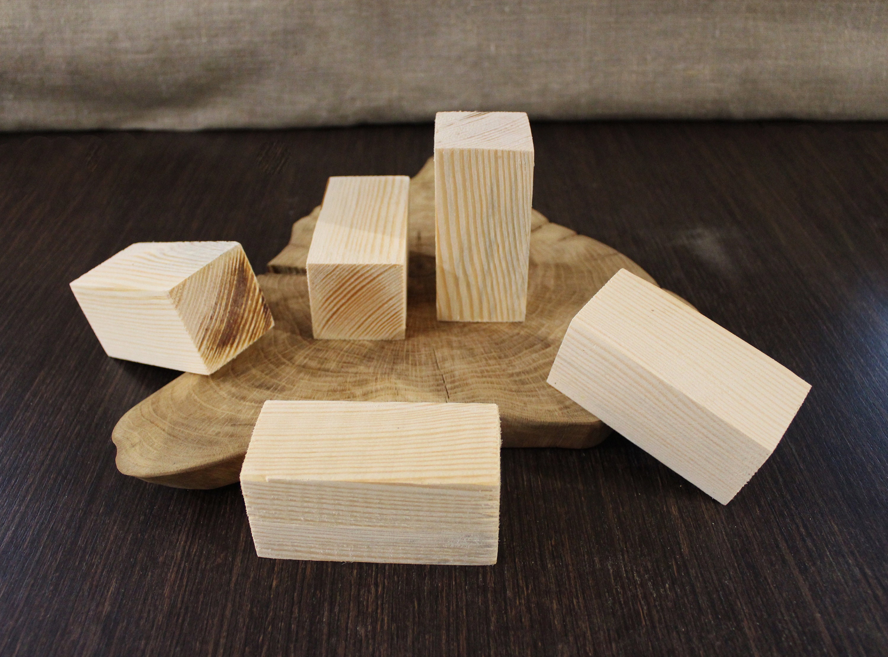 Rectangular wooden blocks