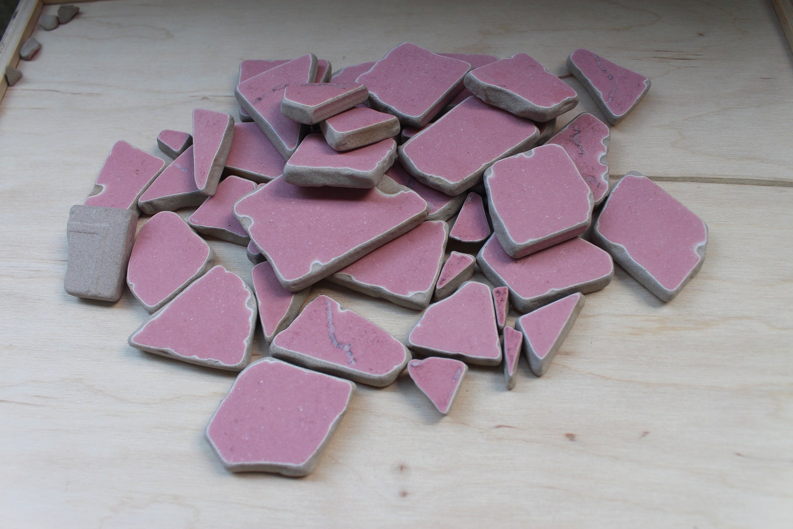 Genuine Pink Sea Pottery Sea Ceramic Bulk Craft Decor Etsy