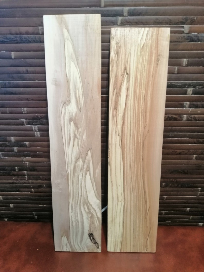 Weeping Willow Spalted Polished Planks Punky Wood Slabs Tree Etsy