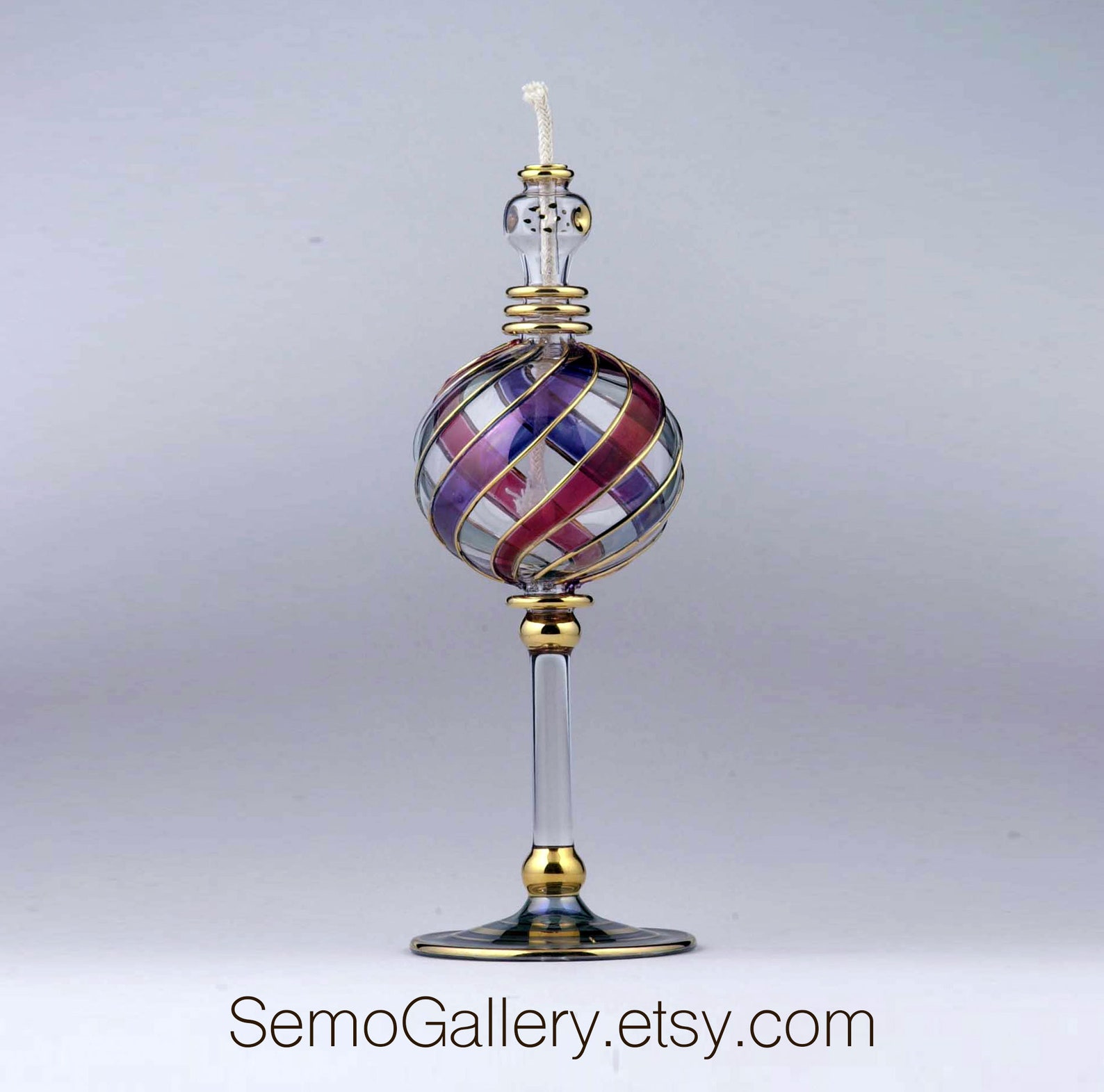 Egyptian glass oil Lamp Antique oil lamps engraved with 18K Etsy